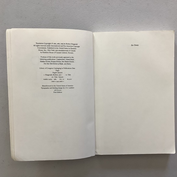 The Aeneid Virgil by Robert Fitzgerald Paperback Book - Picture 3 of 5